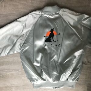 Vintage Why, AZ Satin Jacket Size XL.